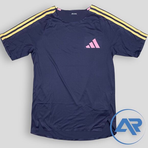 Adidas 2024 Promo Pro Elite Running Track Shirt Men's Size S IN1120 Aurora Black - Picture 1 of 5